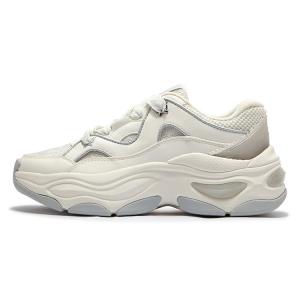 361° Кроссовки Butterfly Shoes, устойчивые к истиранию, низкие, массивные, женские, серо-бежевые