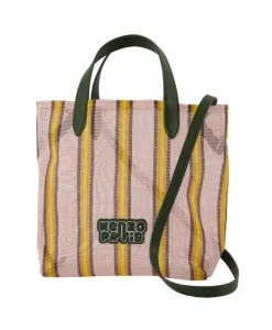 Розовая сумка-шоппер из синтетической сетки Kenzo, розовый