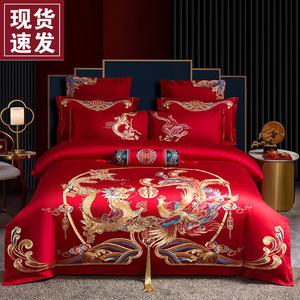 Luolai Home Комплект постельного белья из 4 предметов (простыня на резинке 150х180 см), цвет Inherit the Dragon and Phoenix, 100% хлопок