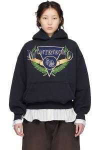 Rhude Черная толстовка с капюшоном для черного цвета, посвященная черногорской регате