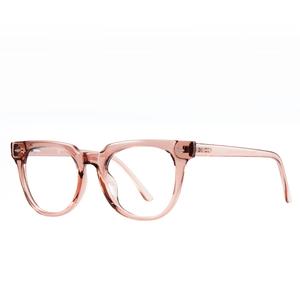 CYXUS Пластиковая овальная оправа для очков унисекс, Clear brown T39