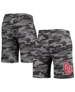 Мужские шорты Oklahoma Sooners Camo Backup Terry Jam Lounge цвета уголь и серый Concepts Sport