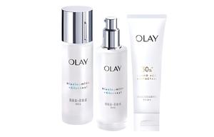 Olay 2 набора отбеливающего очищающего лосьона для ухода за кожей anti glycation отбеливающий антиоксидантный очищающий набор из трех предметов