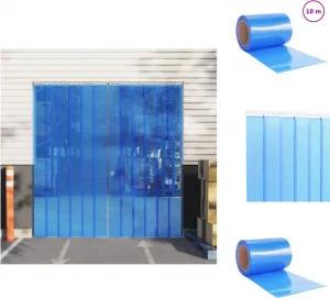 Дверная штора vidaXL, синяя, 300x2,6 мм, 10 м, ПВХ - Шторы и занавески