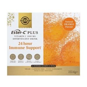 Ester-C Plus, шипучий порошок с витамином С, 1000 мг, 21 упаковка, Solgar