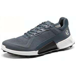 Низкие треккинговые туфли мужские сине-серые Ecco