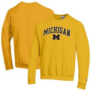 Свитшот мужской maize michigan wolverines arch over logo Champion
