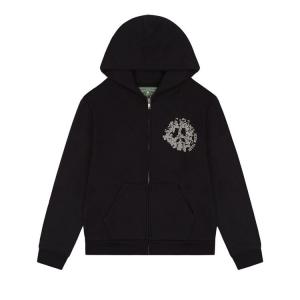 Худи Denim Tears University Zip Hoodie Black/Grey, черный