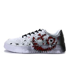 Понтонные лодки легкие и дышащие низкие кроссовки для скейтбординга unisex LINING, белый