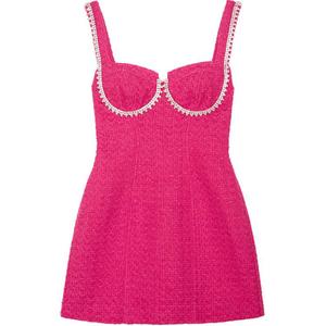 Автопортрет Слип-платье женское Self-portrait, розовый