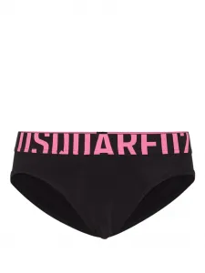 Трусы-брифы с логотипом Dsquared2, черный