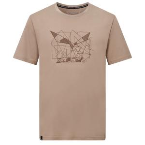 Футболка с геометрическим принтом орла - функциональная футболка Salewa, Quicksand