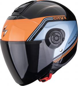 Открытый шлем Scorpion exo-city ii vita, Black/Blue/Orange