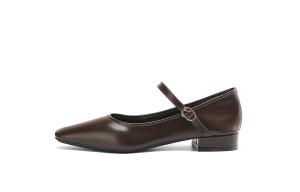 Туфли Мэри Джейн на массивном каблуке для женщин HLA, Brown