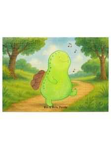 Mr. & Mrs. Panda Дизайн свистка в виде черепахи-головоломки без надписей, выполненный белым цветом