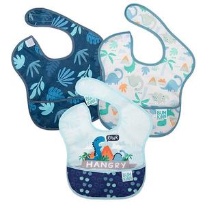 Набор Superbib 3 pack palms and check Bumkins, Hangry Dinosaurs