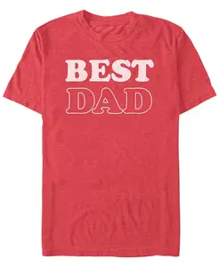 Мужская футболка с коротким рукавом Best Dad Fifth Sun, красный