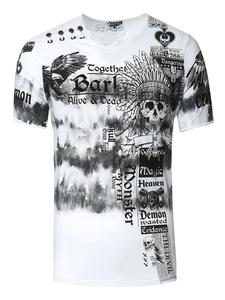 Футболка с цветным тай-дай-батиковым принтом и белым принтом спереди Rusty Neal