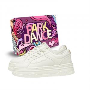 Женские скейтерские кеды Low Top PARK DANCE, YT-G16 Бежевый (Коробка)