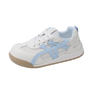 SUPEREDGE Дышащие легкие низкие кеды для женщин с амортизацией бежево-голубые, цвет Beige Blue