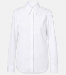 Хлопковая поплиновая рубашка Dries Van Noten, White