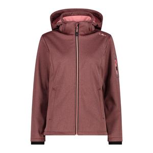 Женская куртка CMP Softshell с капюшоном и застежкой-молнией 39A5006M