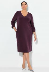 Платье Ulla Popken 3/4 SLEEVE , Dark Plum/Purple