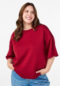 Футболка Zizzi LOOSE-FIT MIX, Merlot/Red