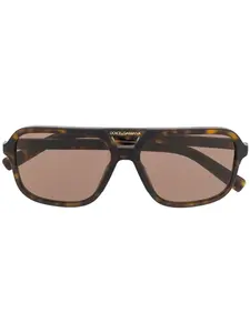 Солнцезащитные очки 0DG4354 черепаховой расцветки Dolce & Gabbana Eyewear, коричневый