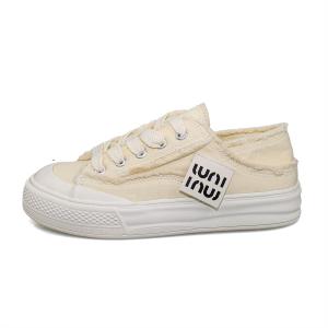 Холщовые кеды женские низкие желтый/бежевый B10Crown