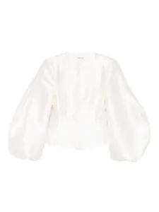 Топ с рукавами-буфами Malina, слоновая кость