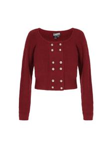 Женский кардиган бордового цвета DreiMaster Vintage