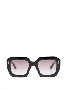 Солнцезащитные очки квадратной формы с цветочным декором Etro, черный