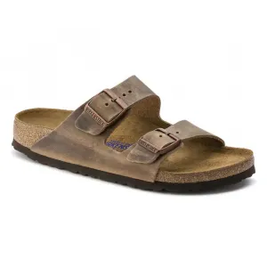 Мужские повседневные сандалии Arizona из промасленной кожи Birkenstock, Tabacco Brown