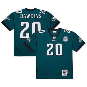 Мужская зеленая джерси Brian Dawkins Philadelphia Eagles 2007 в стиле ретро Mitchell & Ness