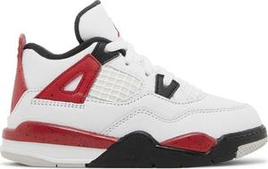 Кроссовки Air Jordan 4 Retro TD 'Red Cement', белый
