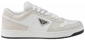 Кроссовки Prada Downtown Leather 'White Dusty Grey', серый