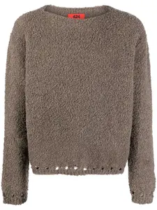 Джемпер с вырезами 424, коричневый