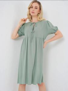 Bigdart Летнее платье цвета хаки
