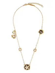 Колье с кристаллами Ferragamo, золотистый