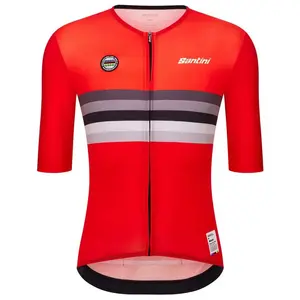 Джерси Santini UCI World Champion Switzerland 2025 short sleeve, красный