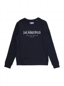Jack & Jones Junior Толстовка 'JJDEVIN DAYTONA' в темно-синем цвете