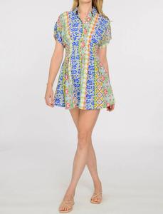 Мини-платье Haynes в весеннюю полоску Elizabeth James The Label, Spring Stripe