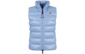 Moncler Женская жилетка пудрово голубого цвета, Powder Blue Color