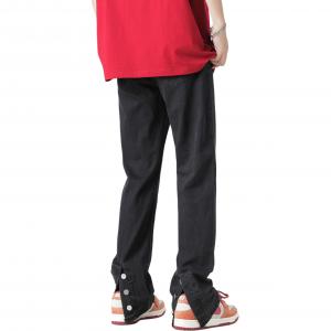 Винтажные повседневные унисекс джинсы COMOWA, черные [Улучшенная модель прямого кроя]