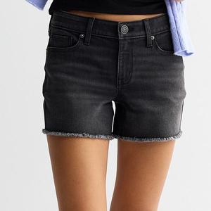 Джинсовые шорты midi с низкой посадкой Juniors So, Saturated Black