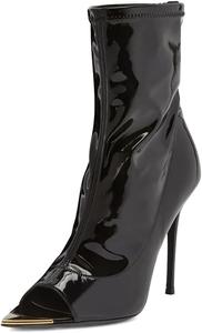 Женские сексуальные закрытые ботильоны Pazzion с заостренным носком, на каблуке-стилет, средней высоты, с эластичным верхом, для работы и вечеринок, размер 4-16 US, Black