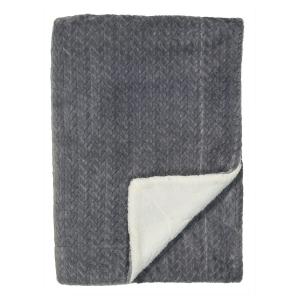 SCHIESSER Одеяло «Шерпа» «Эльза» - 150 x 200 см - темно-серый