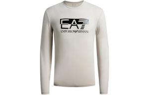 Футболка EA7 FW23 для мужчин EMPORIO ARMANI, светло коричневый