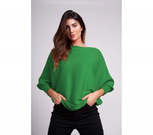 Женский свитер Ivy Oversized с рукавами летучая мышь длиной 3/4 Caldwell Collection, Emerald green